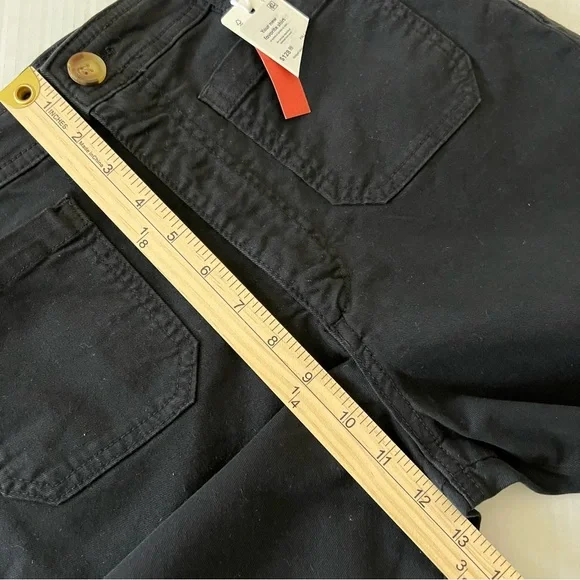 NWT Marine Layer Bridget Wide Leg Crop Pants in Faded Black SZ 10 - Picture 15 of 16